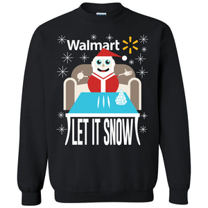 LET IT SNOW PULLOVER (BLACK OR BLUE)