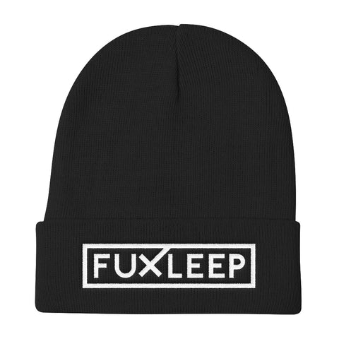 FUXLEEP LOGO BEANIE (WHITE)